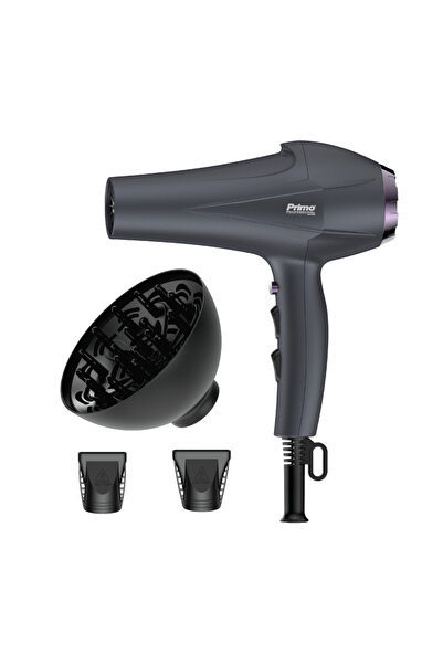 Primo Σεσουάρ PRHD-40458 2400W AC Με λειτουργία ιονισμού και κρύο αέρα Ανθρακί