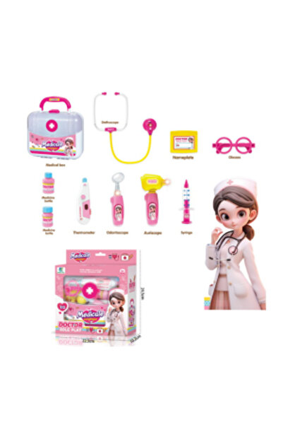 CasaDesteapta.ro Doctor Kit Toy with Stethoscope and Accessories