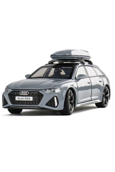 PlayFun Machetă auto 1:24 Audi RS6 Street Car, din aliaj, cu 6 uși mobile, lu...
