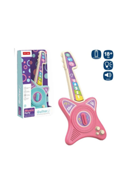 PlayFun "Music Party" Interactive Guitar for Kids (Pink / Blue) – Sounds and ...