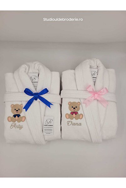 Studioul de Broderie Set de halate de baie personalizate pentru cuplu - Urși ...
