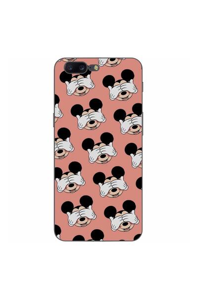 OEM Husa compatibila cu OnePlus 5 Silicon Gel Tpu Model Mickey Pattern Peek A...