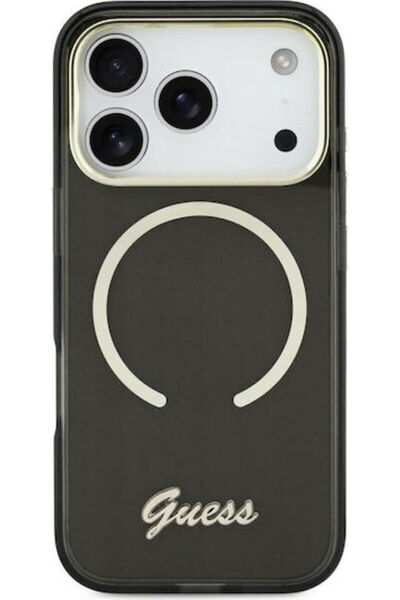 Guess Πίσω Κάλυμμα Πλαστικό / Σιλικόνης Μαύρο iPhone 17 Κωδικός: GUHMP17S5HTC...