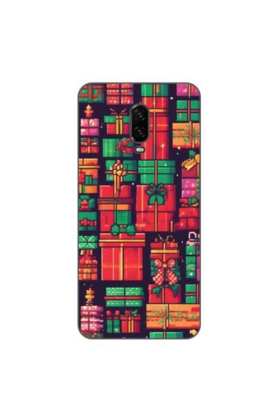 OEM Θήκη συμβατή με OnePlus 6T από σιλικόνη gel TPU με σχέδιο Pixel Art