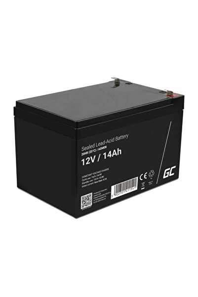 AG Green Label Rechargeable battery AGM 12V 14Ah Maintenancefree for UPS ALARM