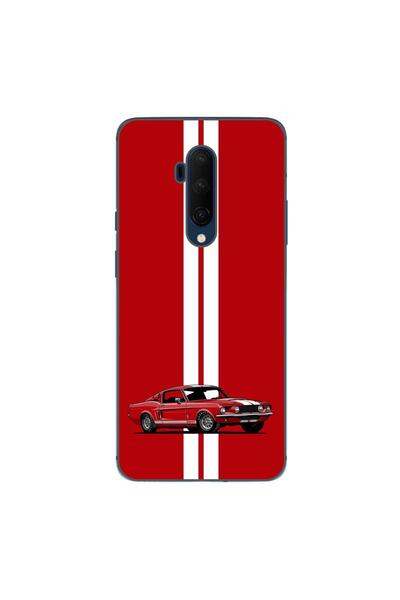 OEM Husa compatibila cu OnePlus 7T Pro Silicon Gel Tpu Model Red Mustang
