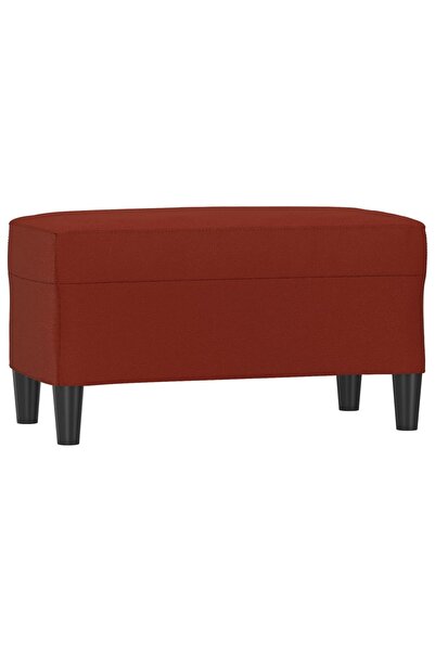 vidaxl Bancă, roșu vin, 70x35x41 cm, piele ecologică
