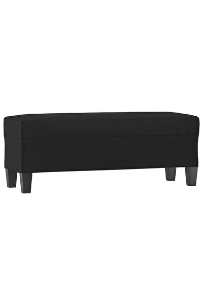 vidaxl Bancă, negru, 100x35x41 cm, piele ecologică