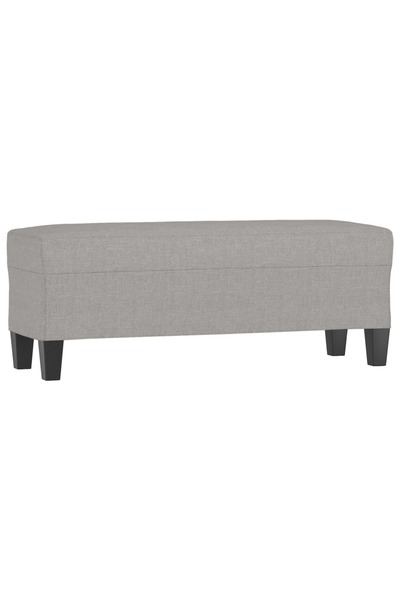 vidaxl Bancă, gri deschis, 100x35x41 cm, textil
