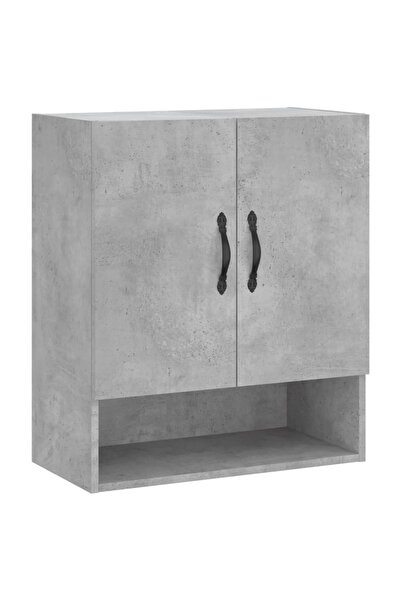 vidaxl Wall cabinet, concrete gray, 60x31x70 cm, composite wood