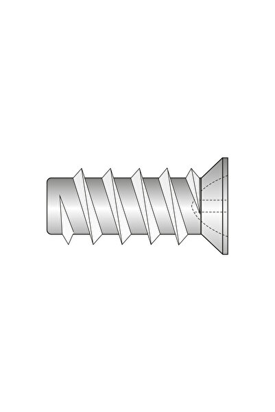 Rocast Set 400 x Eurosurub Cap Ingropat O7.7 mm Locas Z Filet Rar Otel Zincat...