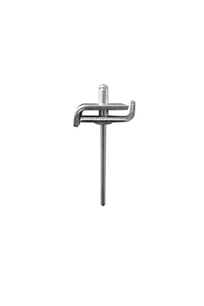 Rocast Set 100 x Clema Inadire Panou Gard 20 x 2 mm, Vopsit Zincat
