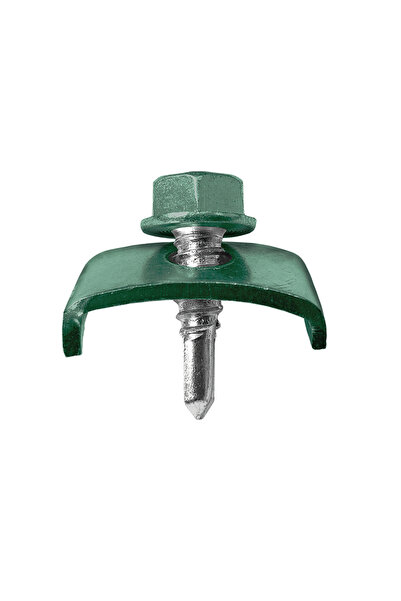 Rocast Set 100 x Clema Gard Bordurat pentru Stalpi Rotunzi 6.3 x 25 mm, DIN 7...