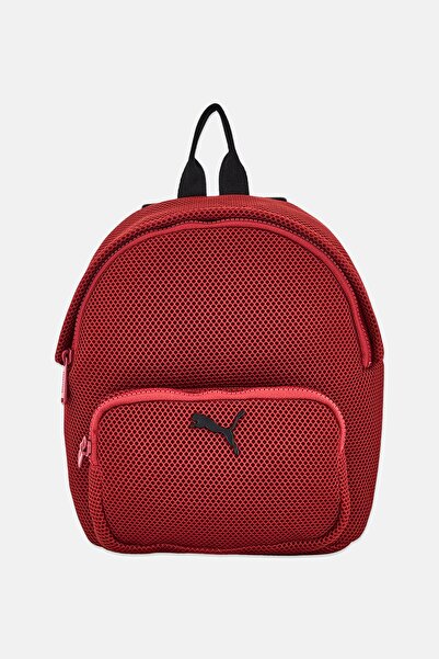 Puma Women Mini Mesh Backpack, Maroon