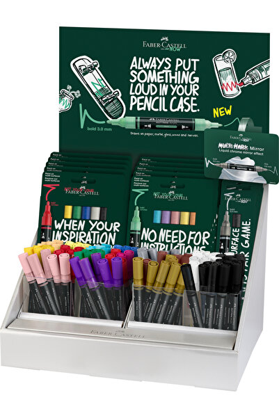 Faber Castell DISPLAY FAMILY SETS + INDIVIDUAL COLORS MULTIMARK ACRYLIC MARKE...