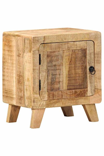 vidaxl Noptiera 40x32x46 cm lemn masiv Mango brut