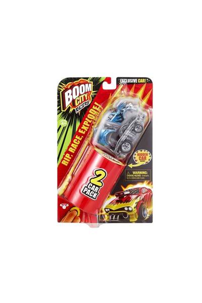 GIOCHI PREZIOSI Boom City Racers Series 1 Δύο Οχήματα Και Εκτοξευτής - 4 Σχέδ...