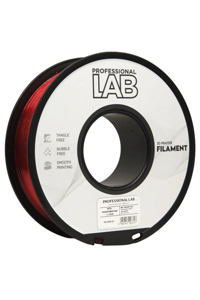 Professional LAB Professional Filament LAB Petg Sheer Red 1.75 mm 1 kg