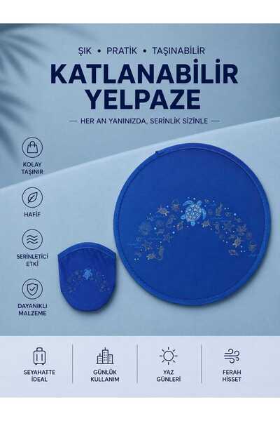 RoseCo00 Katlanabilir Kolay Taşınabilir Yuvarlak Yelpaze