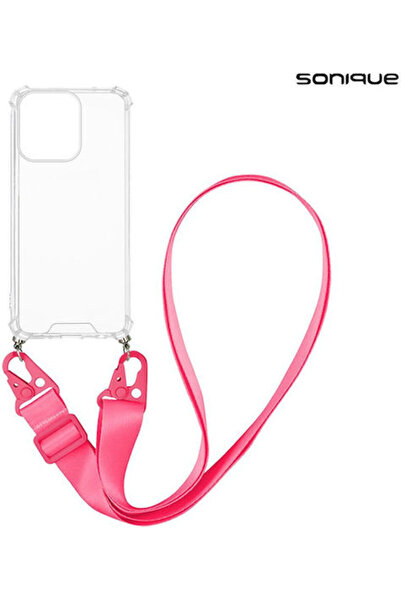 Other Θήκη Σιλικόνης με Λουράκι Sonique Armor Διαφανής Oppo Reno14 F 5g Φούξια