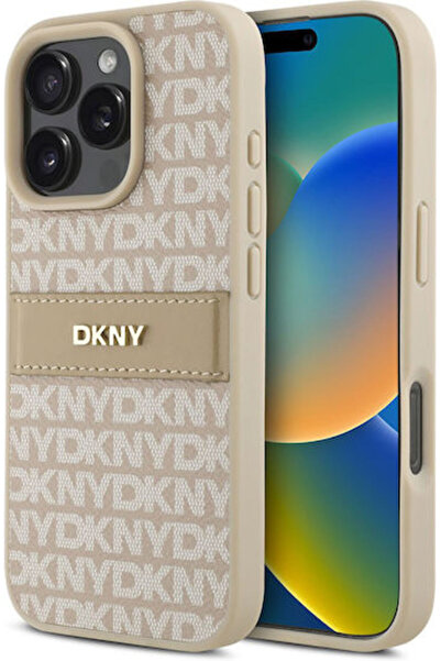 Dkny Επαναλαμβανόμενο Σχέδιο Ριγέ Τόνους Πίσω Κάλυμμα Μεταλλικό Ροζ (iPhone 1...