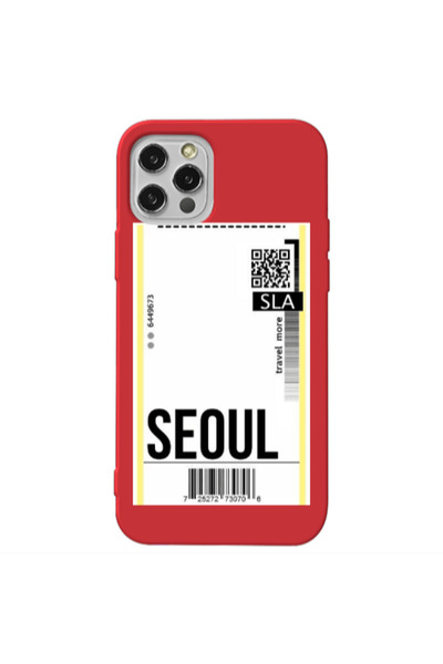 Other Apple iPhone 13 Pro Seoul Travel More Red Colored Silicone TPU Θήκη