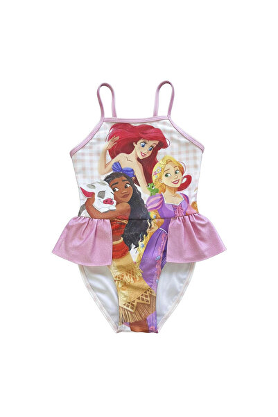 DİSNEY PRİNCESS Costum de baie întreg cu volane Mica Sirenă și Prințesele Dis...