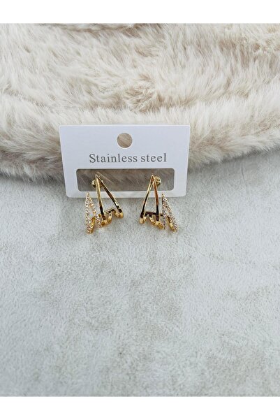 Bozhi Earrings Steel Business Woman Style