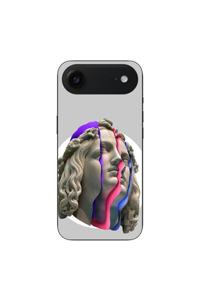 OEM Калъф, съвместим с Apple iPhone, Air Silicon Gel TPU модел Neon Ruins