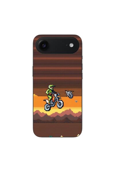 OEM Husa compatibila cu Apple iPhone Air Silicon Gel Tpu Model Pixel Art Moto...