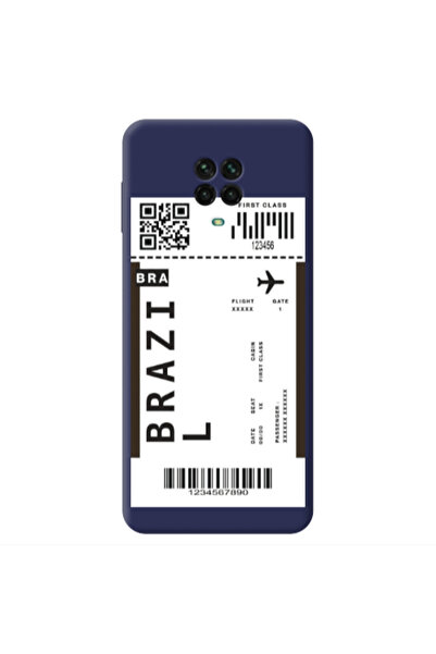 Other Xiaomi Redmi Note 9 Pro Brazil BRA Dark blue Colored Silicone TPU Θήκη