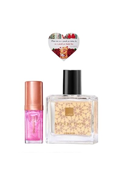 AVON Attraction Eau de Parfum for Her 30 ml + True Shimmering Petal Nourishin...