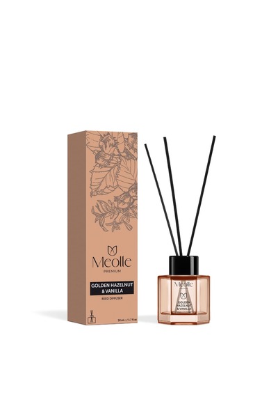 Meolle Odorizant cu bețișoare Golden Hazelnut & Vanilla 50 ml