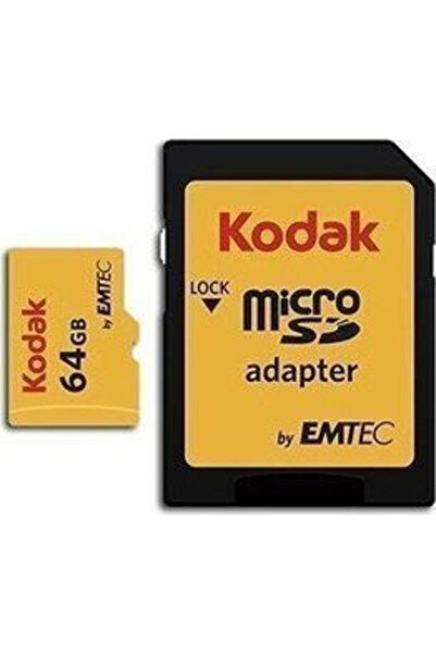 Kodak microSDXC 64GB U1 V10 A1 Υψηλής Ταχύτητας 85MB/s με Αντάπτορα