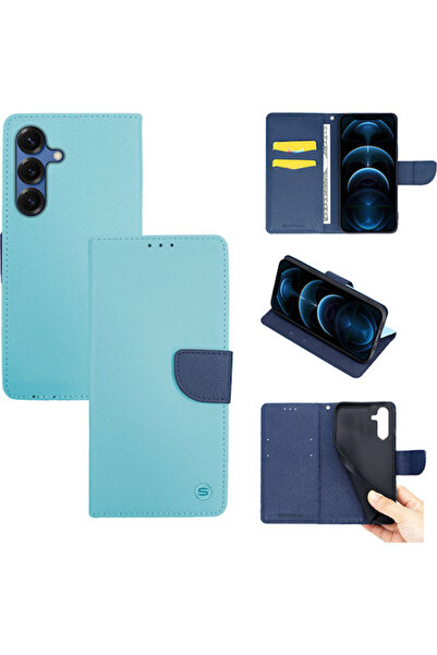 Other Sonique Trend Θήκη-Πορτοφόλι για Samsung Galaxy S25 Plus Σκούρο Γαλάζιο...