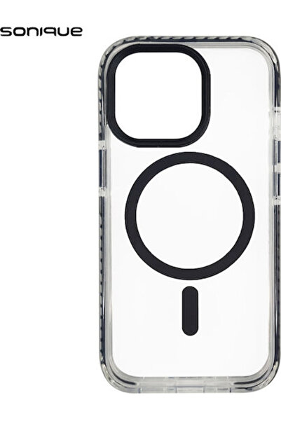 Other Σονίκ Μαγνητική Πίσω Θήκη Σιλικόνης Μαύρη (iPhone 15 Pro)