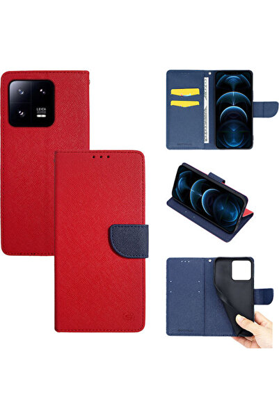 Other Σονίκ Μπουκ Συνθετικό Δέρμα Κόκκινο (Xiaomi 13 Pro)