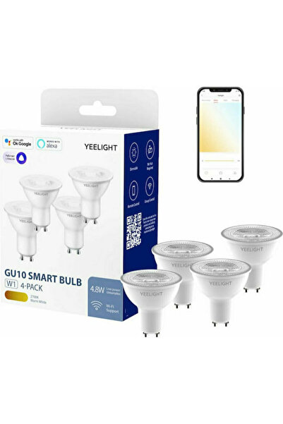 Yeelight Έξυπνες λάμπες LED 4.8W για ντουί GU10 Θερμό Λευκό 350lm Ρυθμιζόμενη...