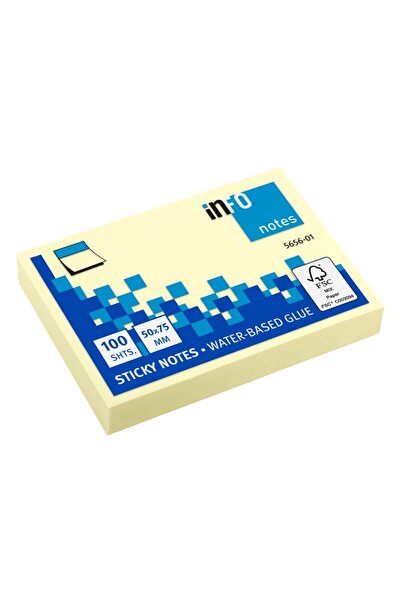 INFO NOTES Notițe adezive 50 x 75 mm 100 pagini
