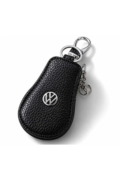 OEM Volkswagen Premium Eco- Leather Car Key Keychain – Elegant Case with Meta...
