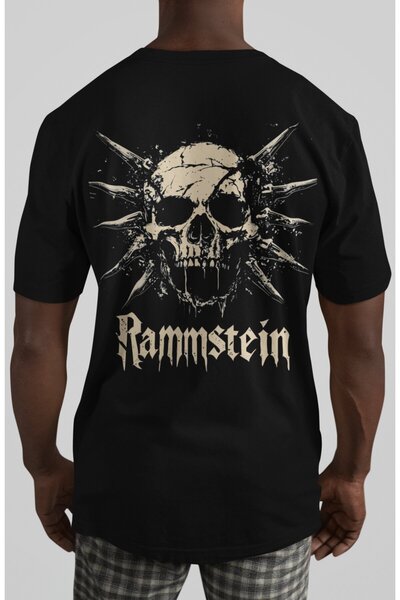 SEVBANO Rammstein rok metal muzički bend, majica sa leđnim printom, unisex, v...