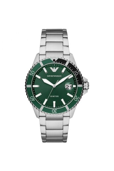 Emporio Armani Ρολόι Μπαταρίας με Ασημί Μεταλλικό Μπρασελέ - AR11338