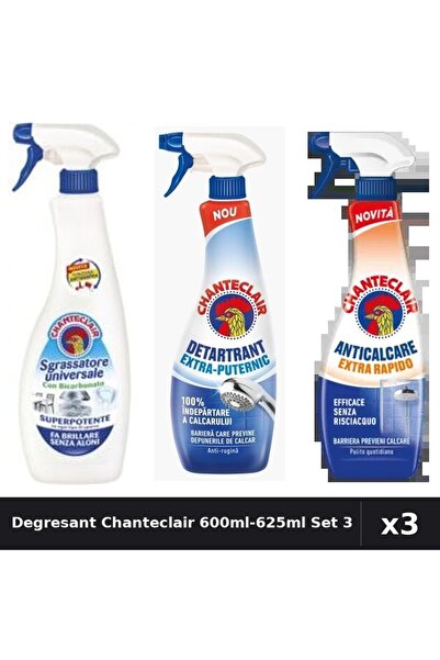 Chanteclair Set 3 Degresant Universal 600ml-625ml - Bicarbonat, Extra Puterni...