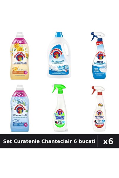 Chanteclair Set 6 Curatenie - Detergent, Balsam, Degresant - 1800ml, 1575ml, ...