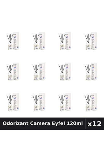 Eyfel Set 12 Odorizante Camera cu Betisoare - Aroma Orhidee, Parfum Intens 120ml