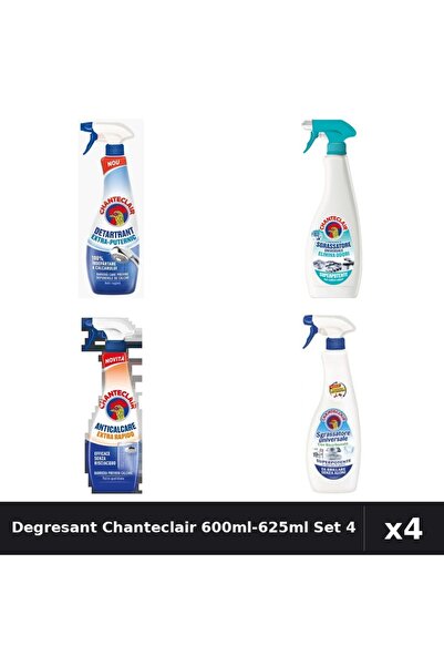 Chanteclair Set 4 Degresant Universal 600ml-625ml - Anti-Miros, Bicarbonat, E...
