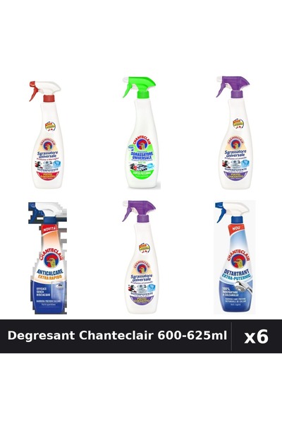 Chanteclair Set 6 Degresant Universal 600-625ml - Marsilia, Lamaie, Lavanda, ...