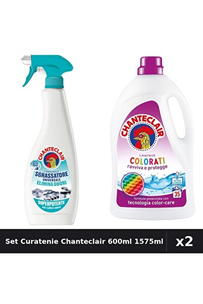 Chanteclair Set 2 Degresant Universal și Detergent Lichid 600ml 1575ml