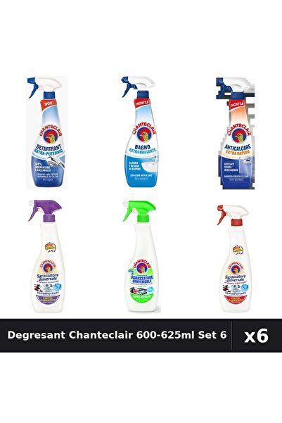 Chanteclair Set 6 Degresant Universal 600-625ml - Lavanda, Lămâie, Marsilia, ...