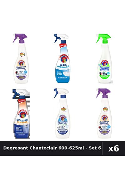 Chanteclair Set 6 Degresant Universal 600-625ml - Bicarbonat, Lavanda, Lămâie...